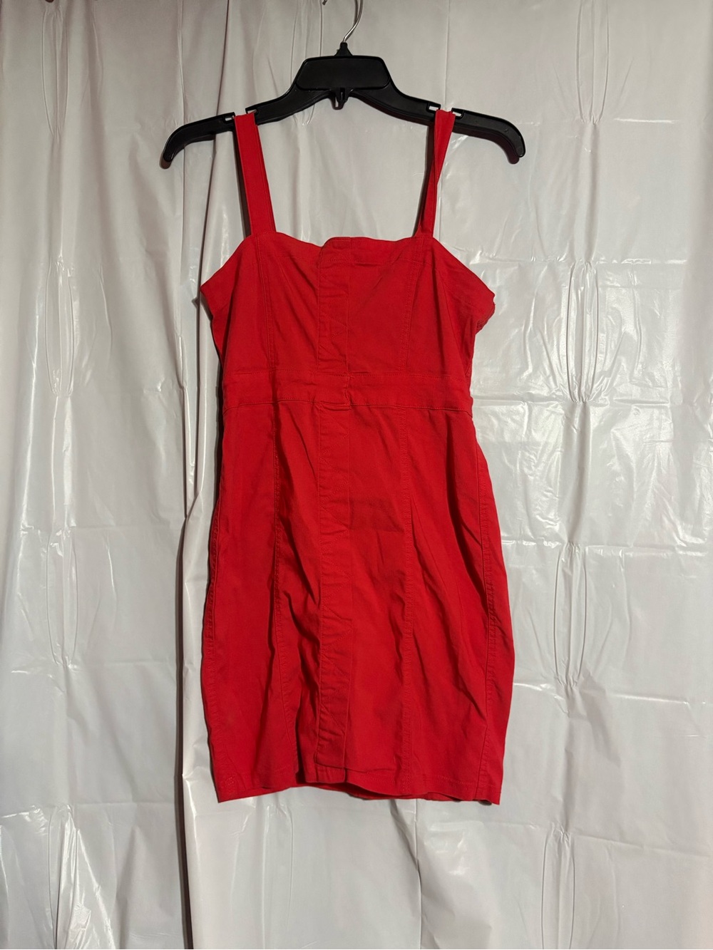 Chocolate Red Mini Dress with Straps
